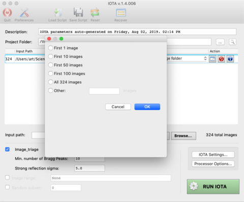 Tutorial Fig. 3: Launching the image viewer