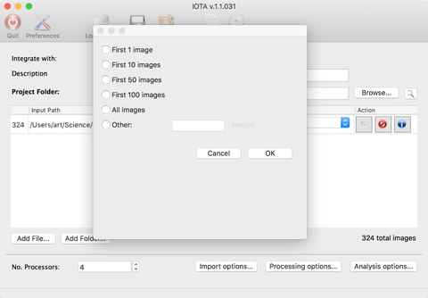 Tutorial Fig. 3: Launching the image viewer