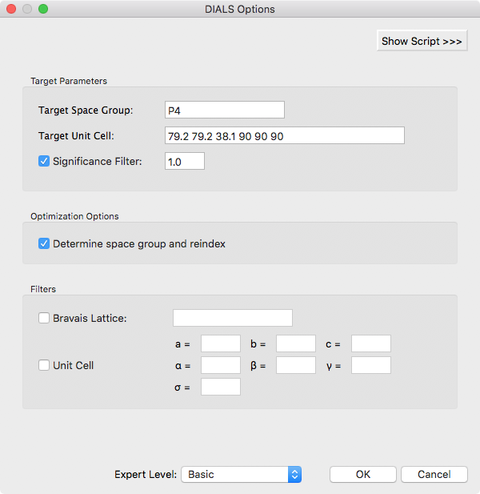 Tutorial Fig. 11: Customizing the processing options